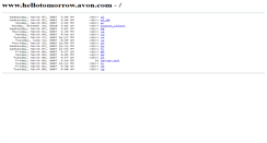 Desktop Screenshot of hellotomorrow.avon.com