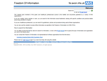 Tablet Screenshot of foi.avon.nhs.uk